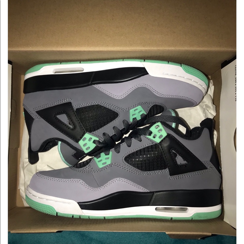 Air Jordan 4 Retro (GS) Green Glow